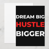 Dream Big Hustle Bigger Dankeskarte (Vorne/Hinten)