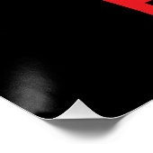 Dream Big Hustle Hard Poster (Ecke)