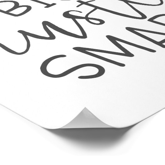 Dream Big Hustle Smart Poster (Ecke)