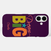 Dream BIG individuelle Name Case-Mate iPhone Hülle (Rückseite (Horizontal))