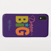 Dream BIG individuelle Name Case-Mate iPhone Hülle (Rückseite (Horizontal))