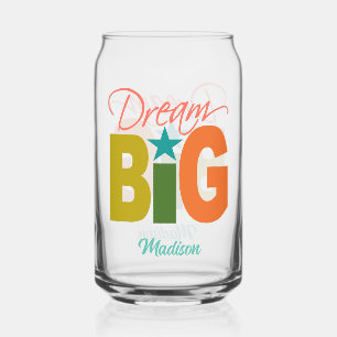 Dream BIG individuelle Name Dosenglas