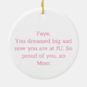 Dream Big Inspiration Motivierend Keramik Ornament (Hinten)