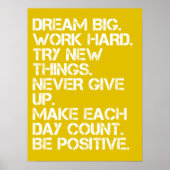 Dream Big - Inspiration Poster (Vorne)