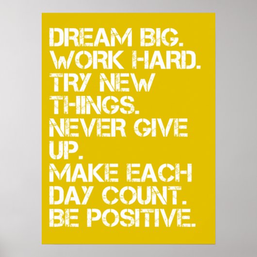 Dream Big - Inspiration Poster (Vorne)
