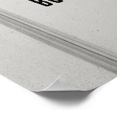 Dream Big Inspirational Quote Urban Style Poster (Ecke)