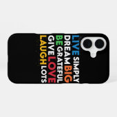Dream Big iPhone 16 Hülle (Rückseite (Horizontal))