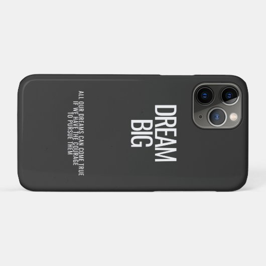 Dream Big iPhone Case (Rückseite (Horizontal))