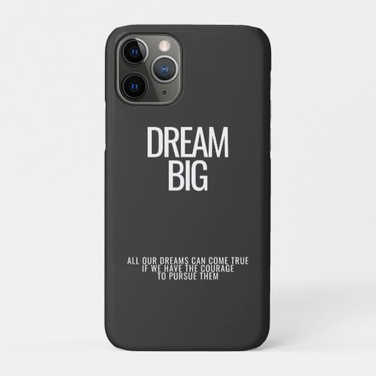 Dream Big iPhone Case (Rückseite)
