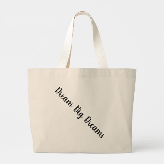 Dream Big Jumbo Stoffbeutel (Rückseite)