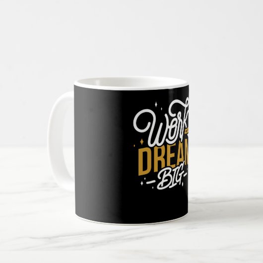 Dream Big Kaffeetasse (Vorderseite Links)