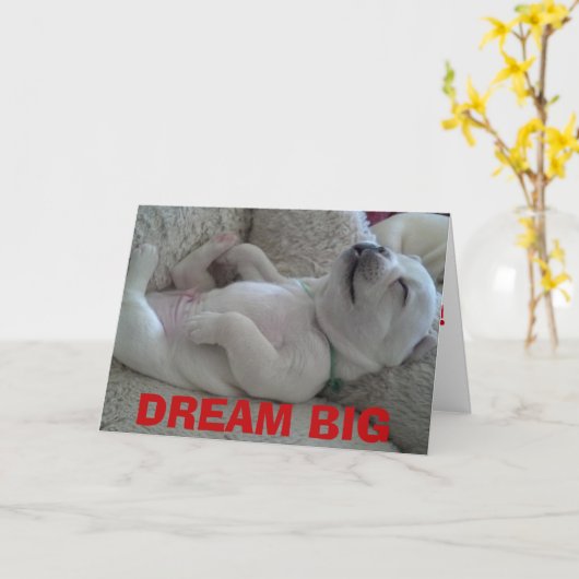 DREAM BIG KARTE (Gelbe Blume)