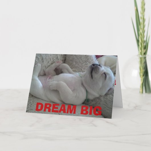 DREAM BIG KARTE (Vorderseite)