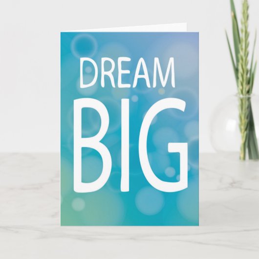 Dream Big Karte (Vorderseite)