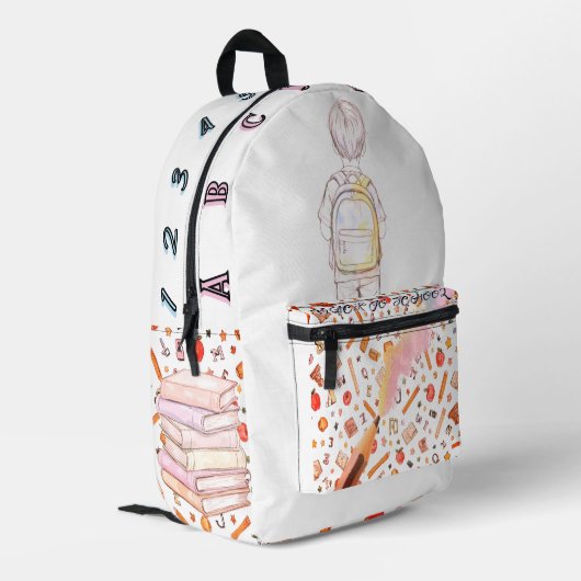Dream Big Kids Backpack Back To School Bedruckter Rucksack (Rückseitige Ecke links)