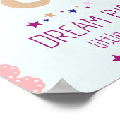 Dream big kids room decor Poster (Ecke)