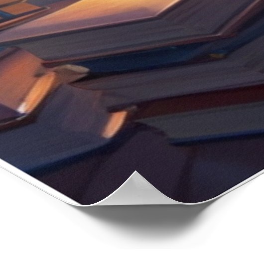 "Dream Big: Kid's Space Learning Gerahmt Poster (Ecke)