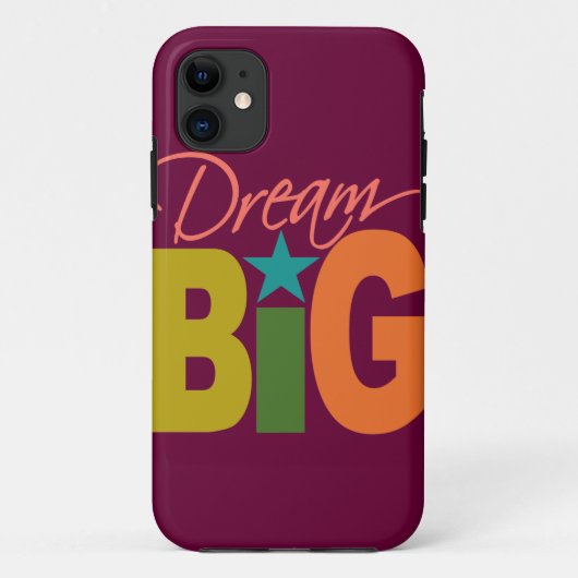 Dream BIG kundenspezifische iPhone Case-Partner Case-Mate iPhone Hülle (Rückseite)