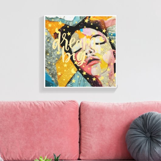 Dream Big Leinwanddruck (Insitu (Wohnzimmer))