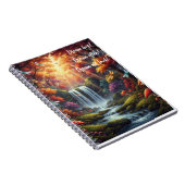 "Dream big" Libellen und Mystischer Wald Notizblock (Rechte Seite)