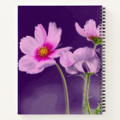 Dream Big Lila Floral Motivierend Notizbuch (Rückseite)