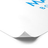 DREAM BIG LITTLE Ein Name Typografie leuchtende Fa Poster (Ecke)