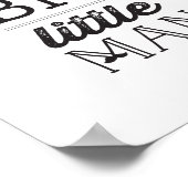 Dream Big Little Man Classic Boy Baby Kinderzimmer Poster (Ecke)