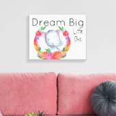Dream Big Little One Baby Elephant Leinwanddruck (Insitu (Wohnzimmer))
