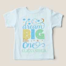 Dream Big Little One Blue Baby Boy 1. Geburtstag