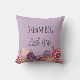 Dream Big Little One Blume Lila Kissen