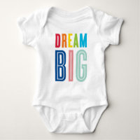 DREAM BIG LITTLE ONE coole Typografie in leuchtend