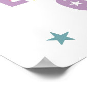 Dream Big Little One Digital Printable Kinderzimme Poster (Ecke)