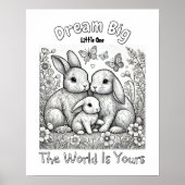 Dream Big, Little One - Ein farbiges Buchposter Poster (Vorne)