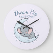 Dream Big, Little One Große Wanduhr (Vorderseite)