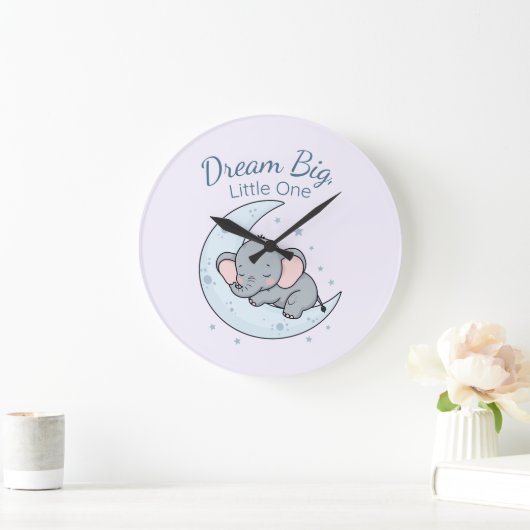 Dream Big, Little One Große Wanduhr (Zuhause)