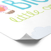 Dream Big Little One Hot Air Ballon Kinderzimmer K Poster (Ecke)