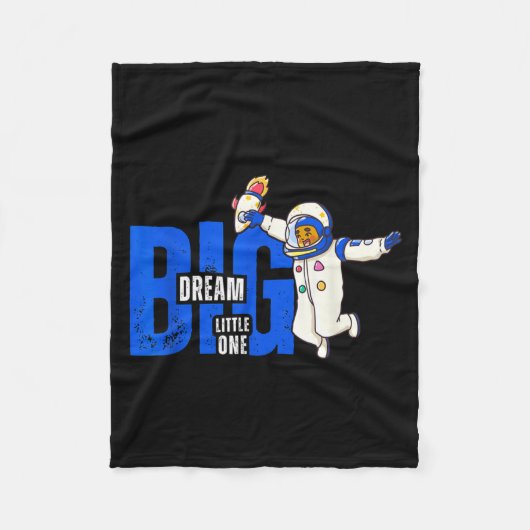 Dream Big, Little One - Insrational Quote Gift For Fleecedecke (Vorderseite)