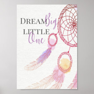 "Dream Big Little One" Kinderraum-Poster Poster