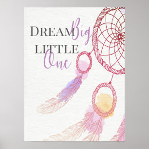 "Dream Big Little One" Kinderraum-Poster Poster