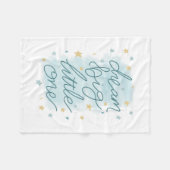 Dream Big Little One Pastel Stars Fleecedecke (Vorderseite (Horizontal))