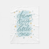 Dream Big Little One Pastel Stars Fleecedecke (Vorderseite)