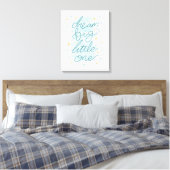 Dream Big Little One Pastel Stars Leinwanddruck (Insitu (Schlafzimmer))