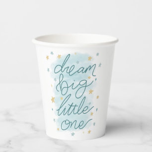 Dream Big Little One Pastel Stars Pappbecher