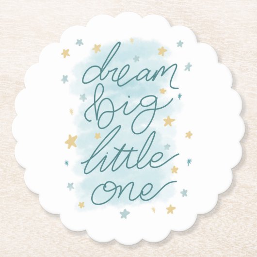 Dream Big Little One Pastel Stars Untersetzer (Vorderseite)