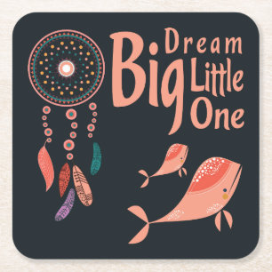 Dream Big Little One Rechteckiger Pappuntersetzer
