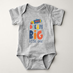 Dream Big Little One Rocket Baby Strampler