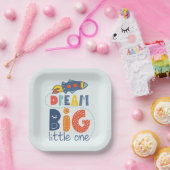 Dream Big Little One Rocket Pappteller (Party)