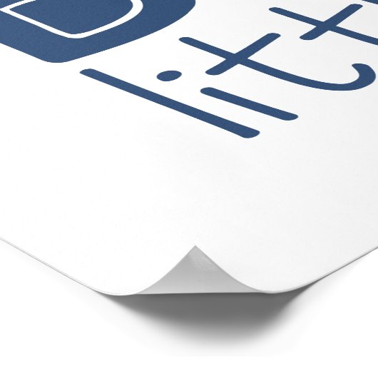 Dream Big Little One Rocket Poster (Ecke)