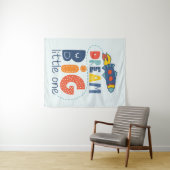 Dream Big Little One Rocket Wandteppich (Beispiel (Horizontal))