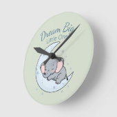 Dream Big, Little One Runde Wanduhr (Winkel)